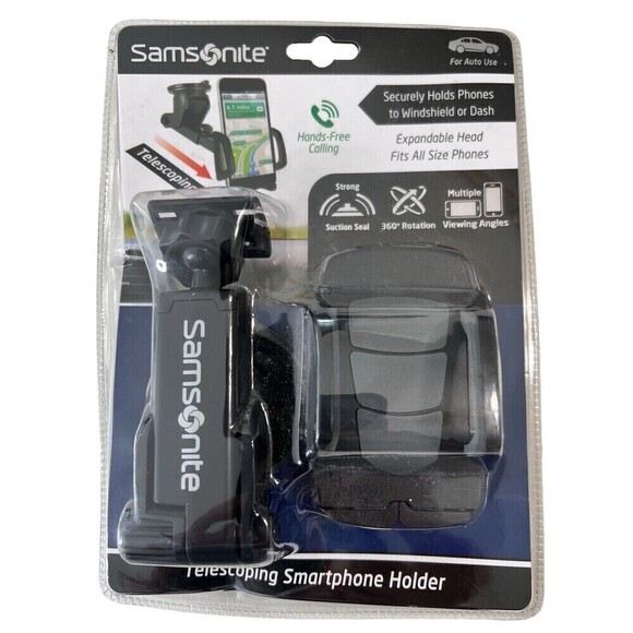 Samsonite Car Telescoping Smartphone Holder Mount Fits All Phone Hands Free - Picture 1 of 4